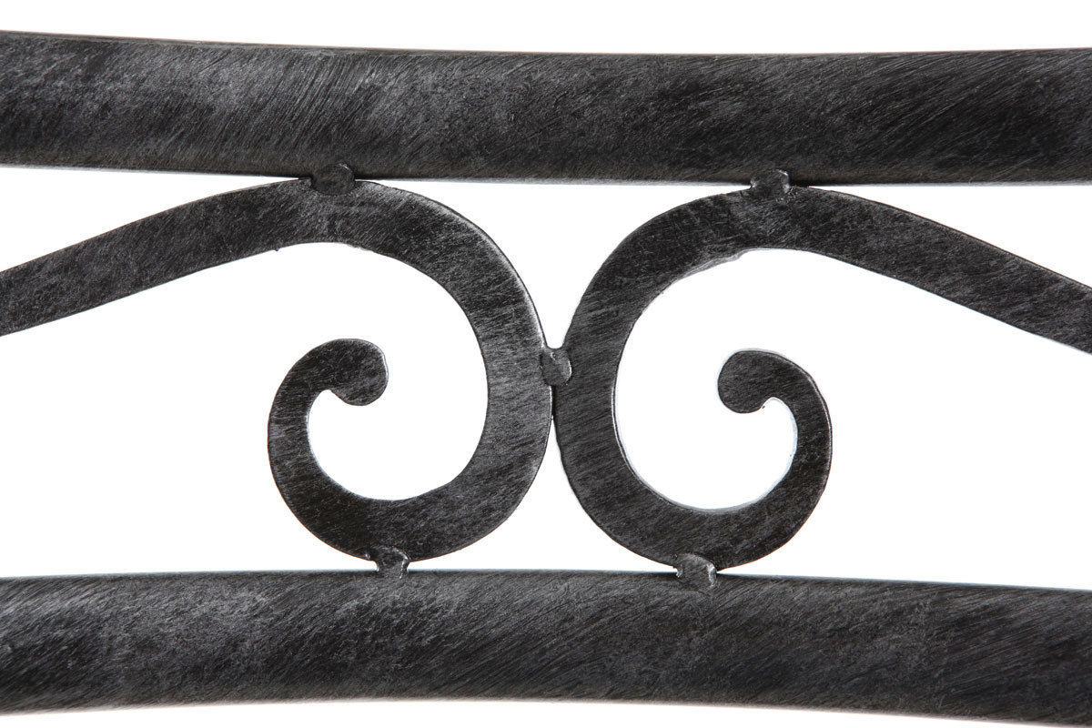 Chaises baroques noires mtal (lot de 2) VENEZIA