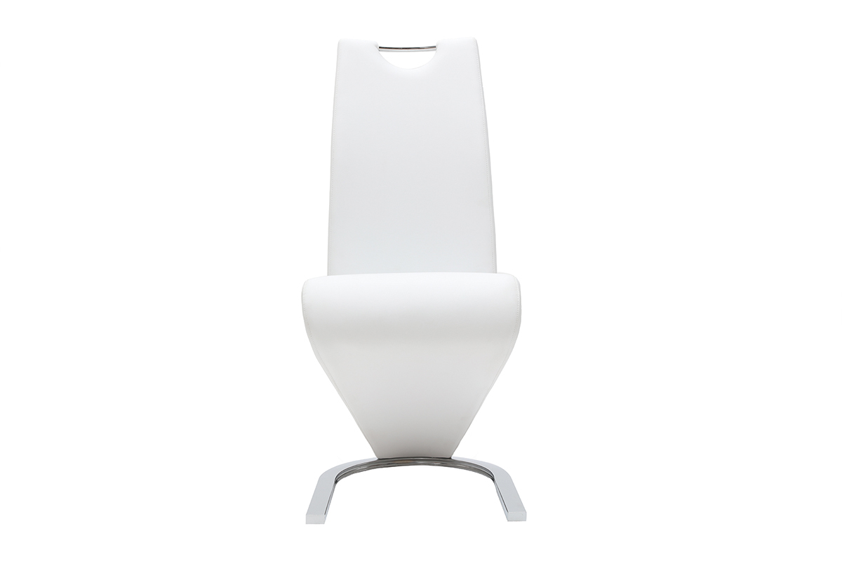 Chaises design blanc (lot de 2) ANGY