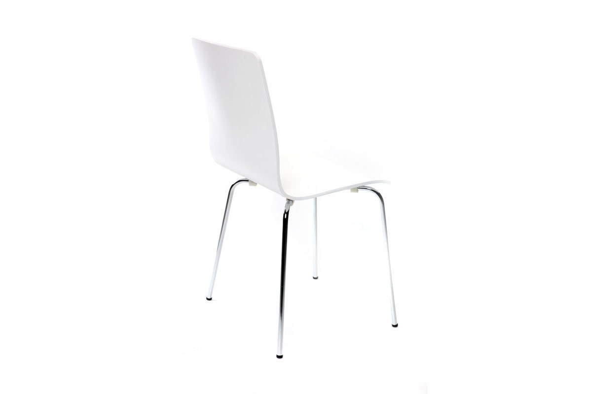 Chaises design blanches (lot de 2) NELLY
