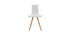Chaises design bois et blanc (lot de 2) BALTIK