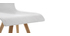 Chaises design bois et blanc (lot de 2) BALTIK