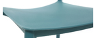 Chaises design empilables bleu canard (lot de 2) ANNA