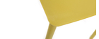 Chaises design empilables jaunes (lot de 2) ANNA