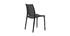 Chaises design empilables noires intérieur / extérieur (lot de 4) CALAO
