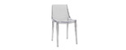 Chaises design empilables transparentes int&eacute;rieur / ext&eacute;rieur  (lot de 2) YZEL