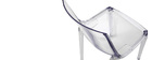 Chaises design empilables transparentes int&eacute;rieur / ext&eacute;rieur  (lot de 2) YZEL