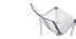 Chaises design empilables transparentes int&eacute;rieur / ext&eacute;rieur  (lot de 2) YZEL
