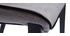 Chaises design en tissu effet velours texturé gris et métal (lot de 2) BLAZE