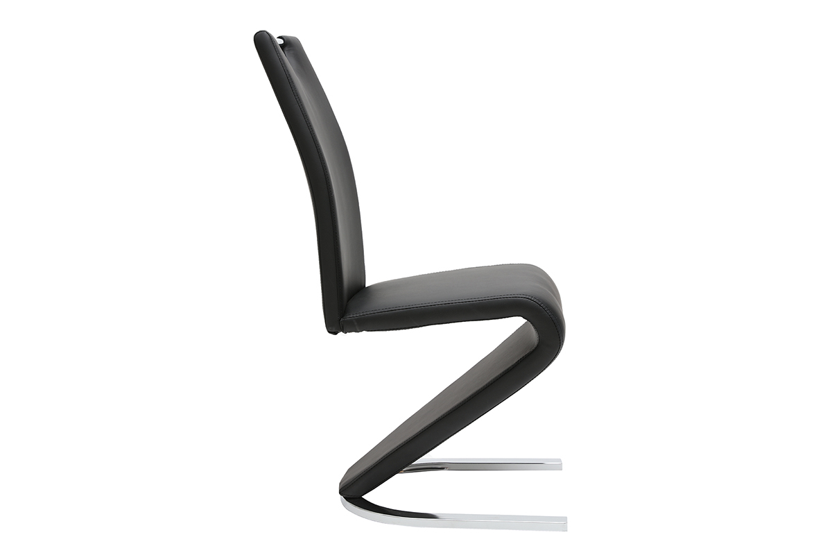 Chaises design noir (lot de 2) ANGY
