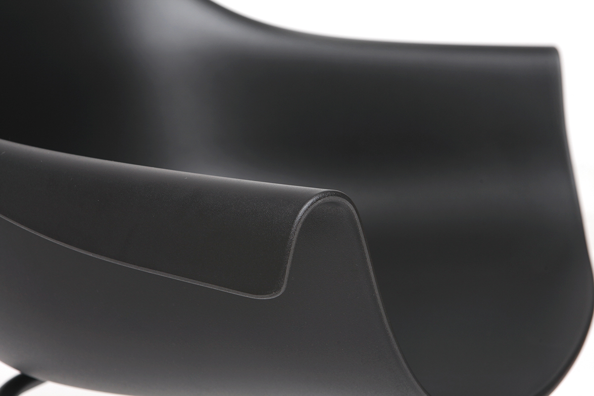 Chaises design noires (lot de 2) COUTURE