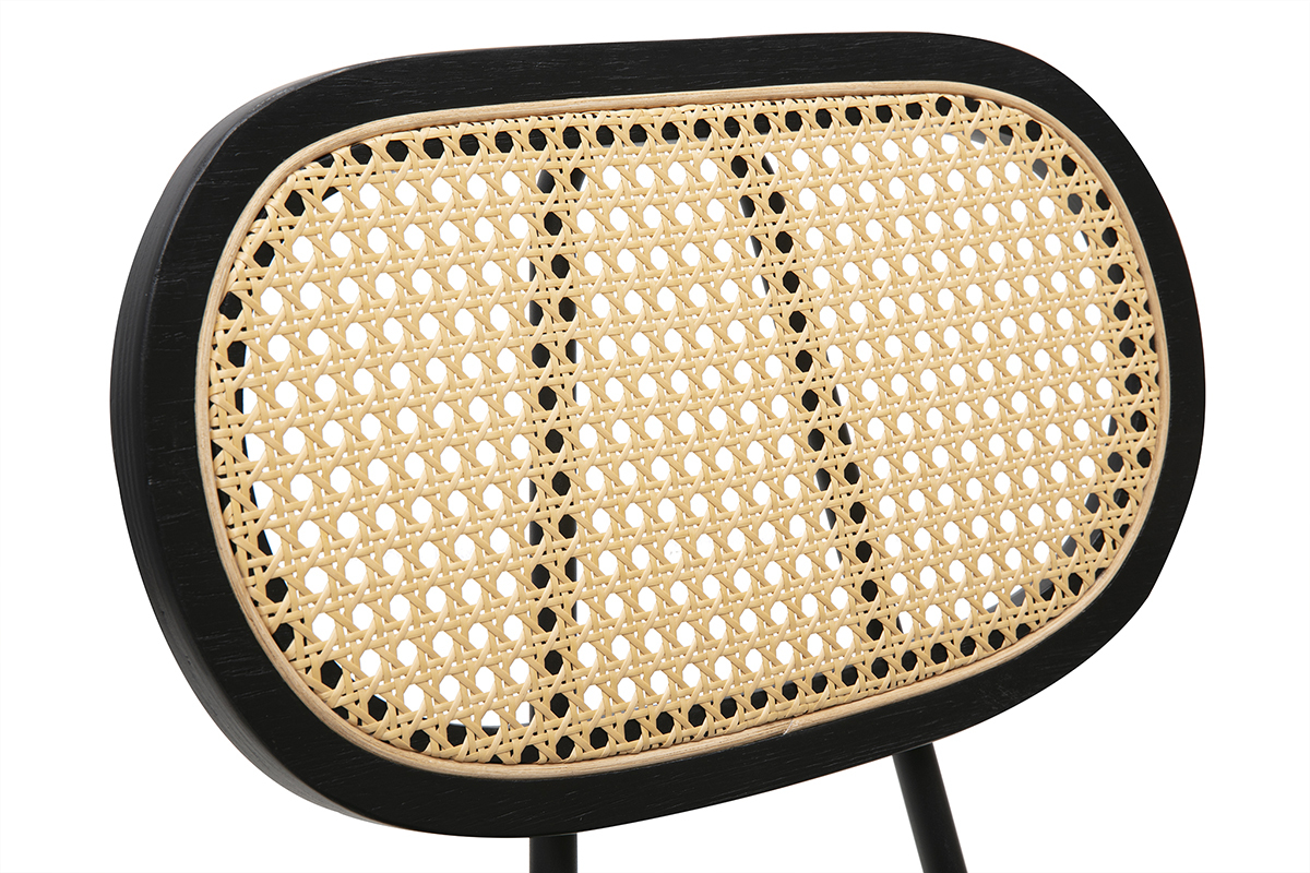 Dossier de chaise en cannage rotin synth�tique, vue de pr�s