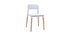 Chaises design scandinave blanches (lot de 2) GILDA
