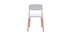 Chaises design scandinave blanches (lot de 2) GILDA