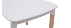 Chaises design scandinave blanches (lot de 2) GILDA