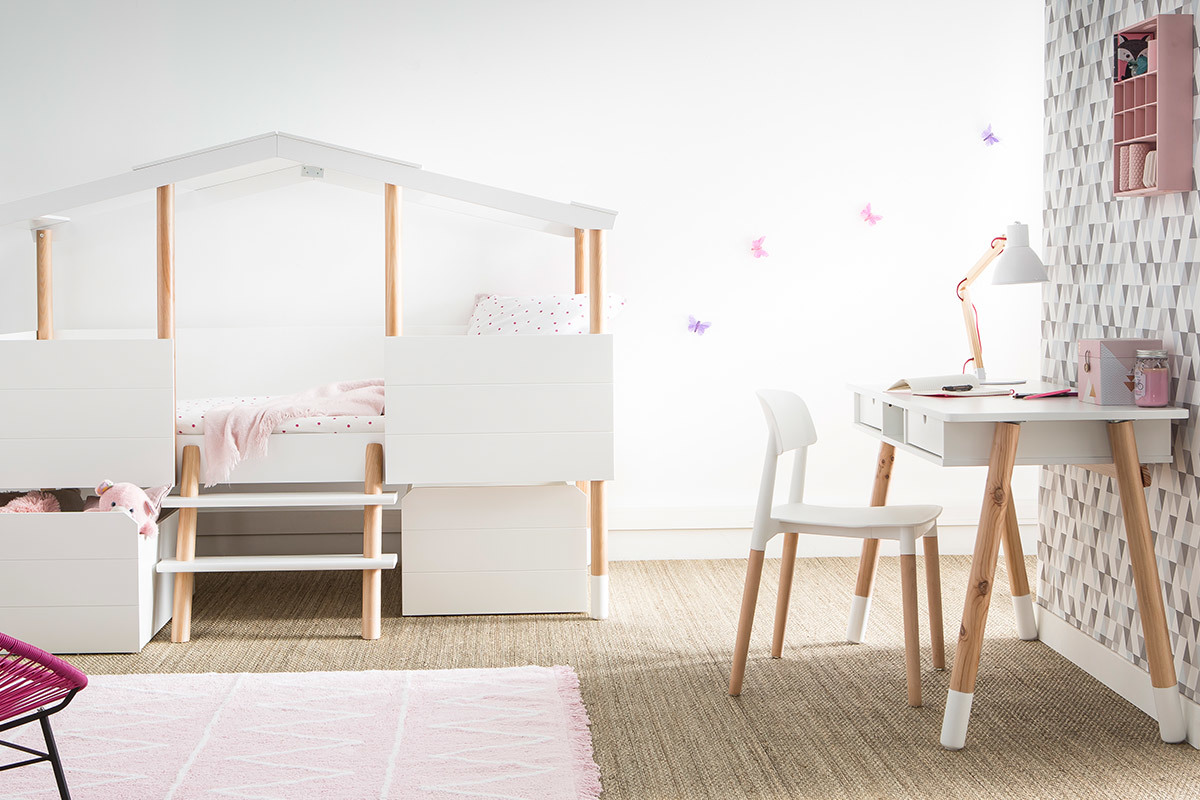 Chaises design scandinave grises (lot de 2) GILDA