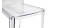 Chaises design transparentes empilables (lot de 2) ISLAND