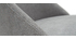Chaises en tissu effet velours gris (lot de 2) ELLO