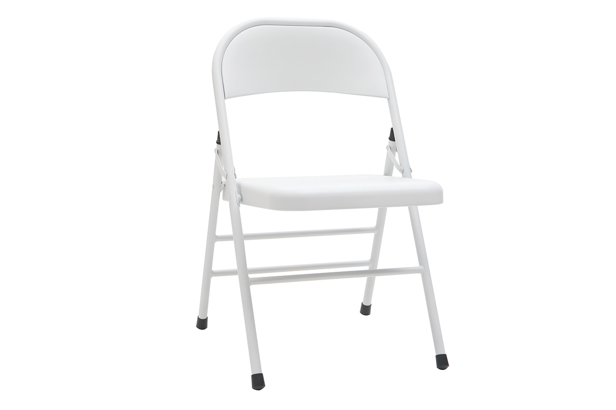 Chaises pliantes blanches (lot de 2) ALI