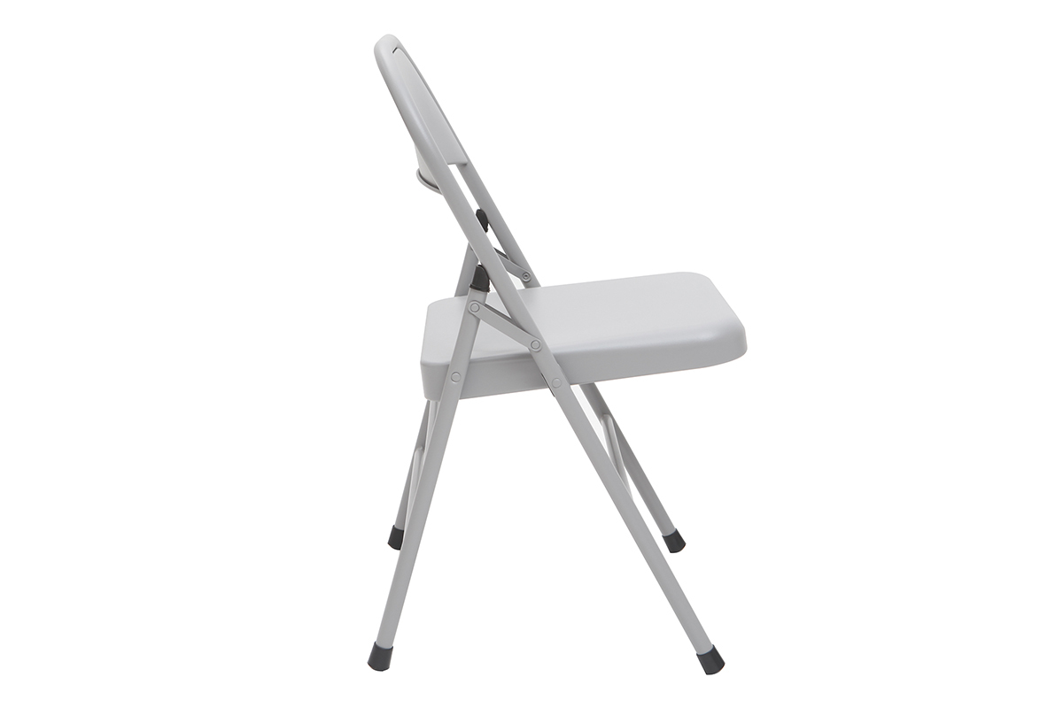 Chaises pliantes grises (lot de 2) ALI