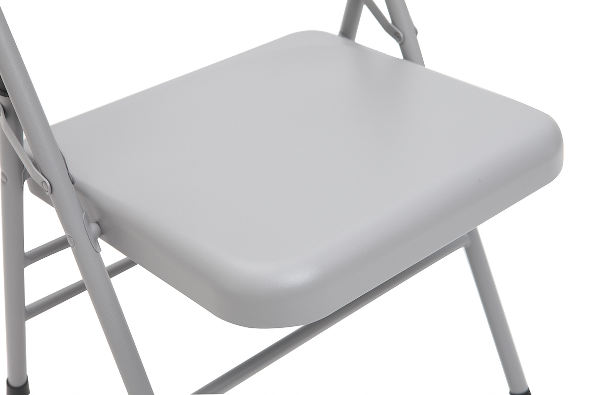 Chaises pliantes grises (lot de 2) ALI