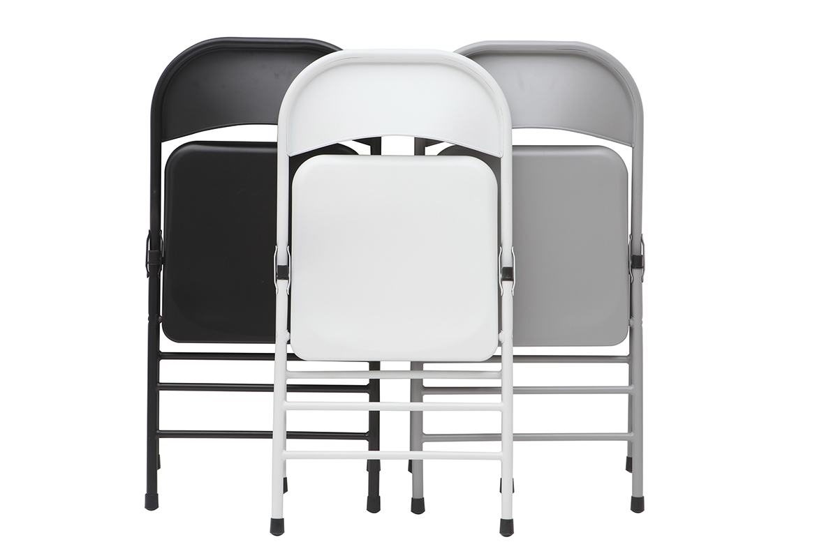 Chaises pliantes noires (lot de 2) ALI