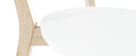Chaises scandinaves blanc et bois clair (lot de 2) LEENA
