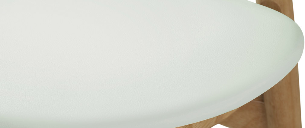Chaises scandinaves bois clair et blanc (lot de 2) WALFORD