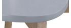 Chaises scandinaves gris et bois clair (lot de 2) LEENA