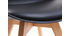 Chaises scandinaves noir et bois clair (lot de 4) PAULINE