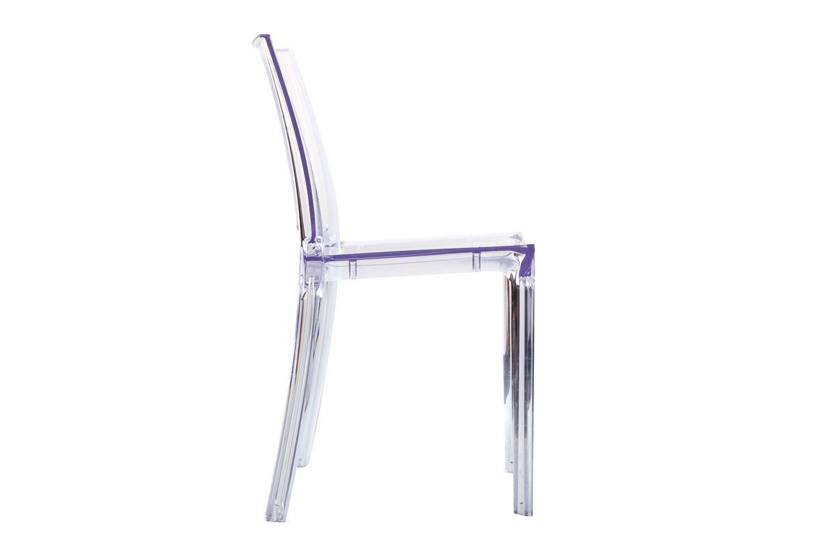 Chaises transparentes empilables design (lot de 2) KALYA