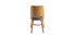 Chaises vintage chêne et assise gris chiné (lot de 2) EDITO