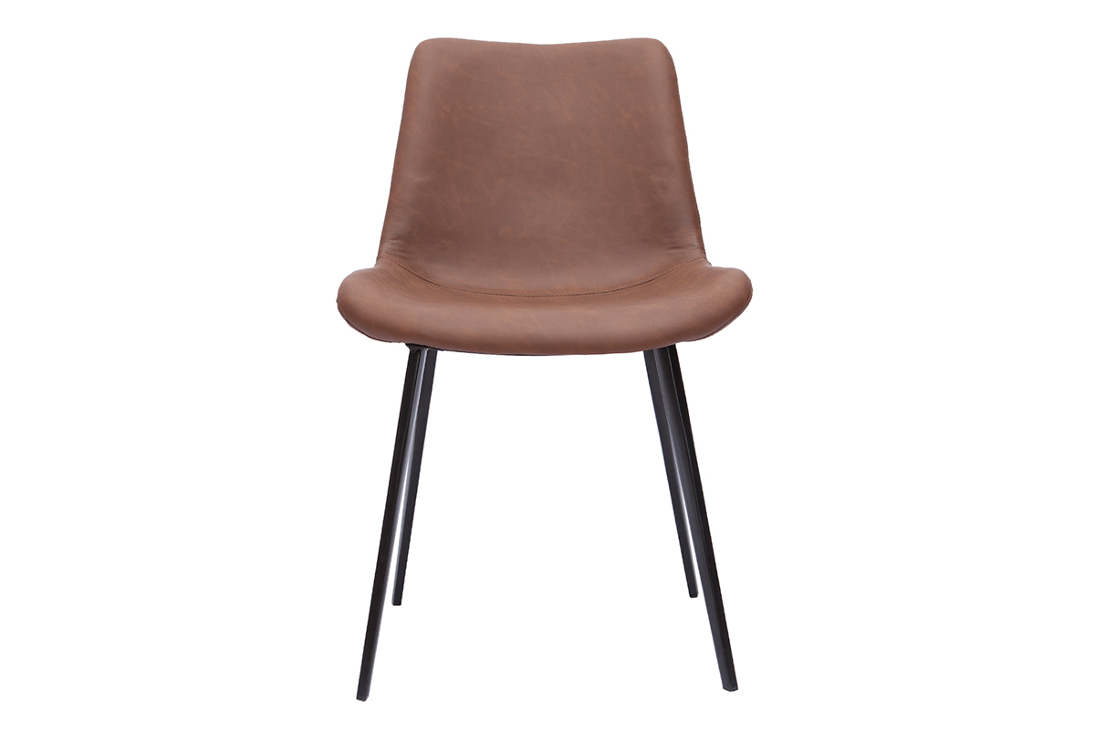 Chaises vintage marron (lot de 2) RIOT