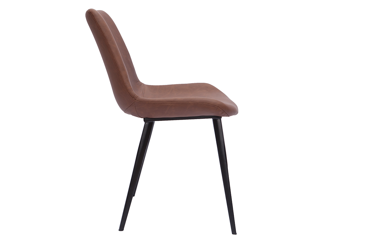 Chaises vintage marron (lot de 2) RIOT