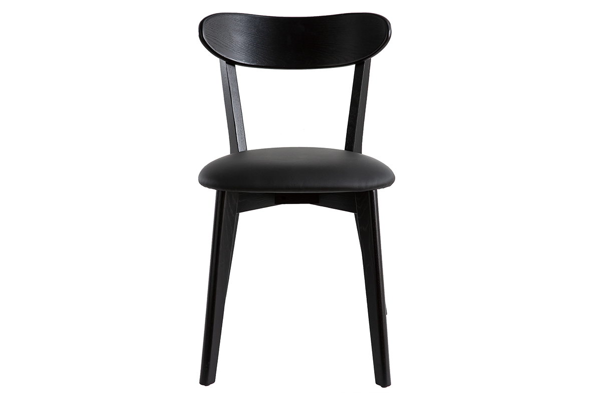 Chaises vintage noires (lot de 2) DOVE