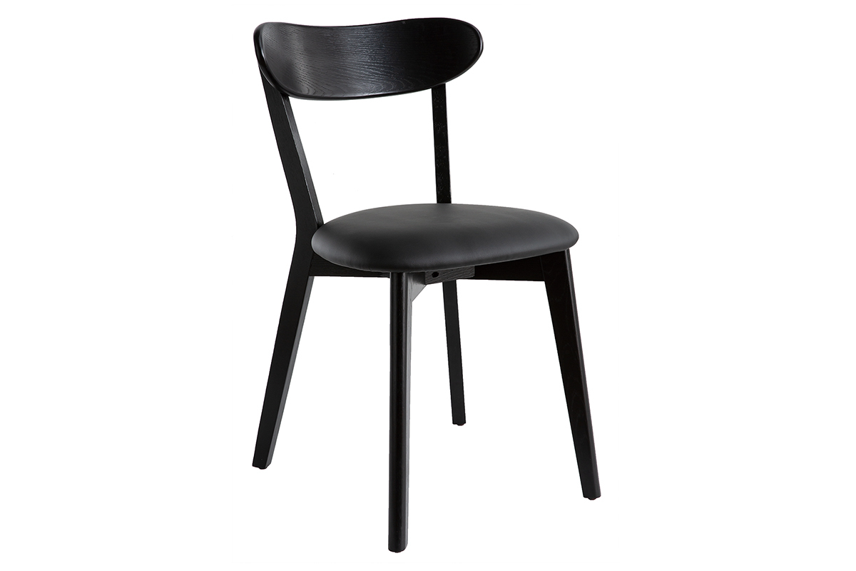 Chaises vintage noires (lot de 2) DOVE