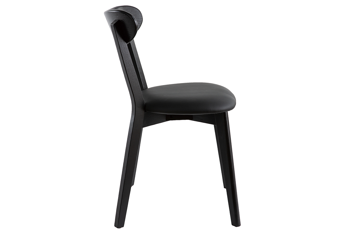 Chaises vintage noires (lot de 2) DOVE
