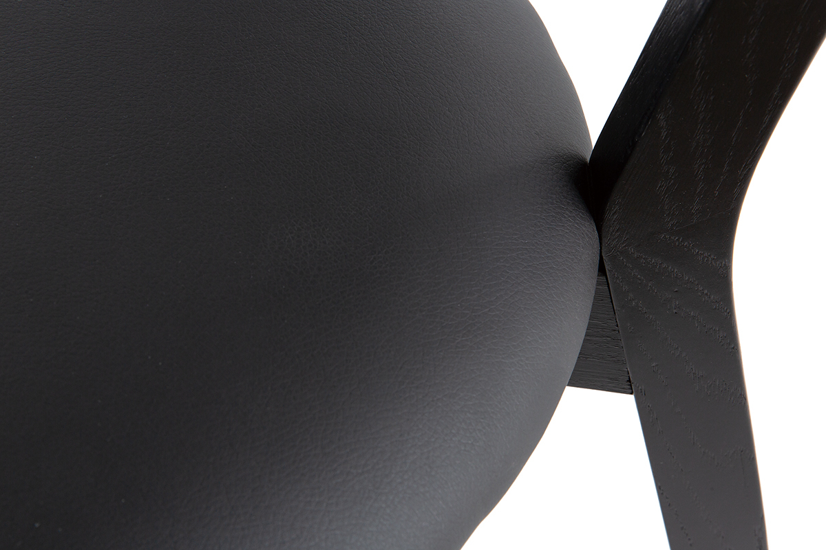 Chaises vintage noires (lot de 2) DOVE