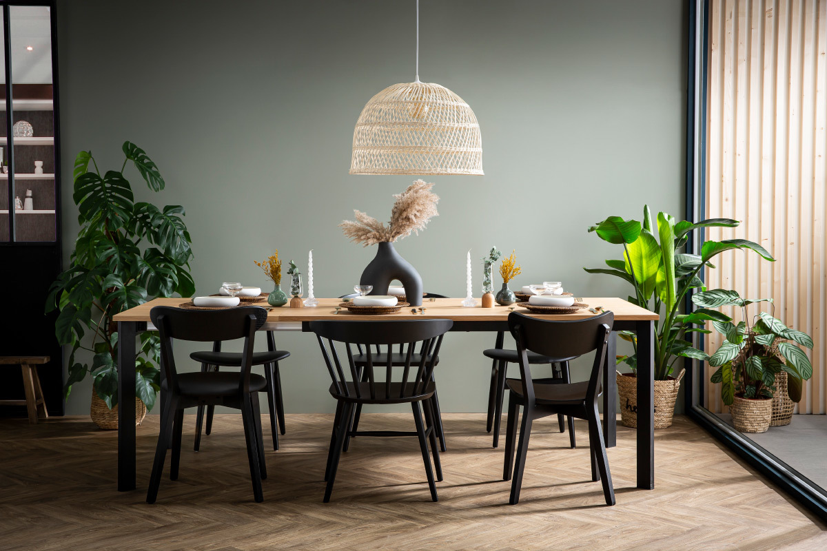 Chaises vintage noires (lot de 2) DOVE