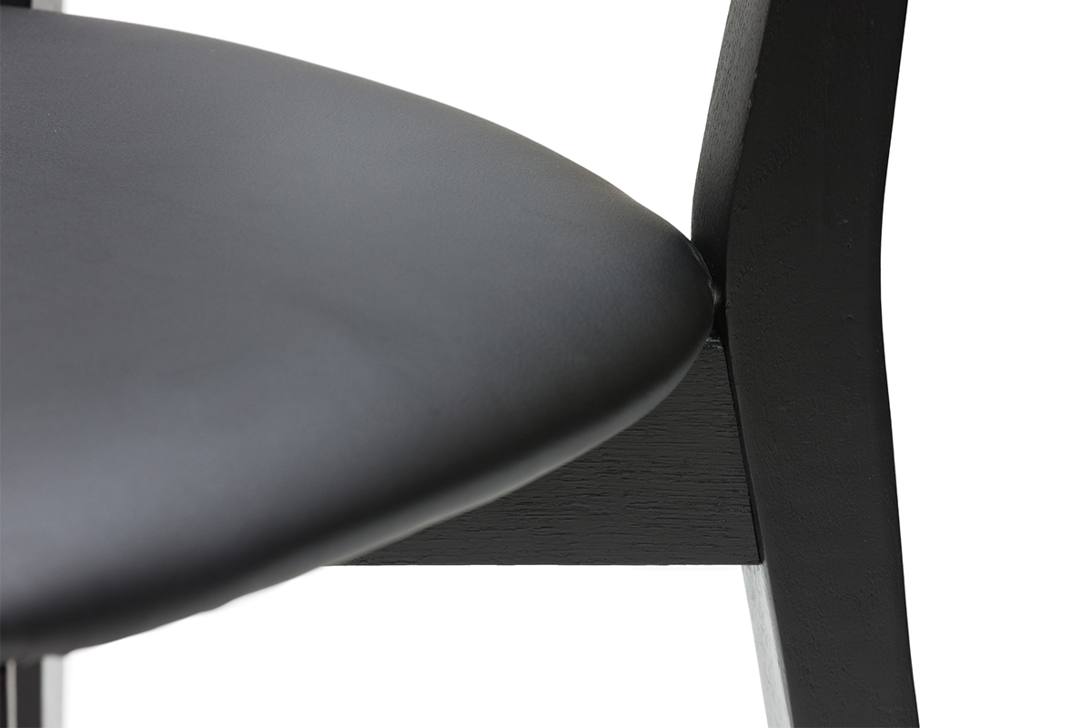 Chaises vintage noires (lot de 2) LUCIA