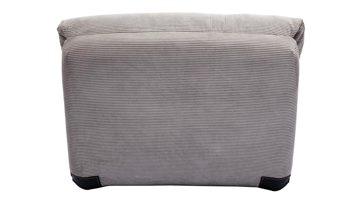 Chauffeuse 1 place convertible en tissu velours côtelé bleu foncé spencer