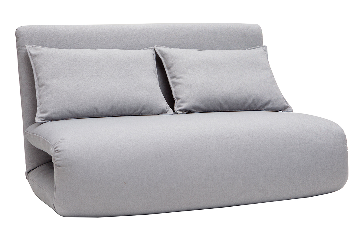 Chauffeuse convertible design gris clair 2 places SLEEPER