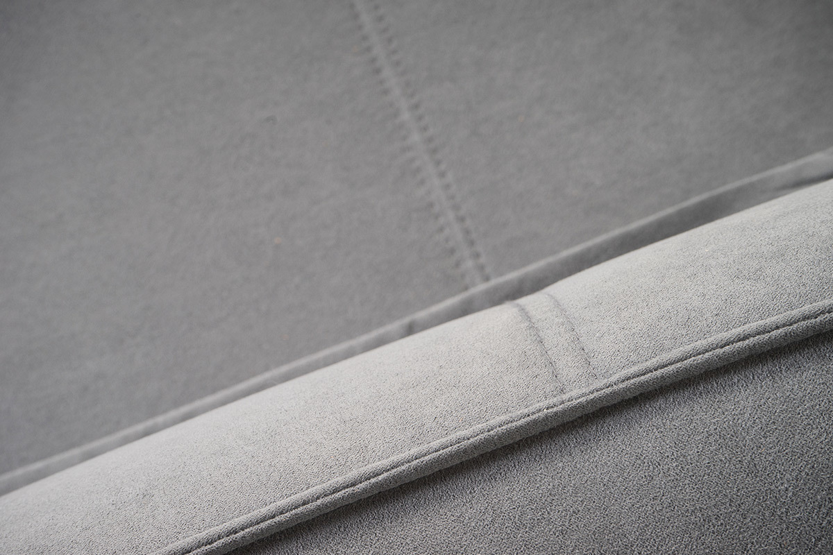 Chauffeuse convertible design grise KATY