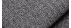 Chauffeuse double design en tissu gris anthracite PLURIEL