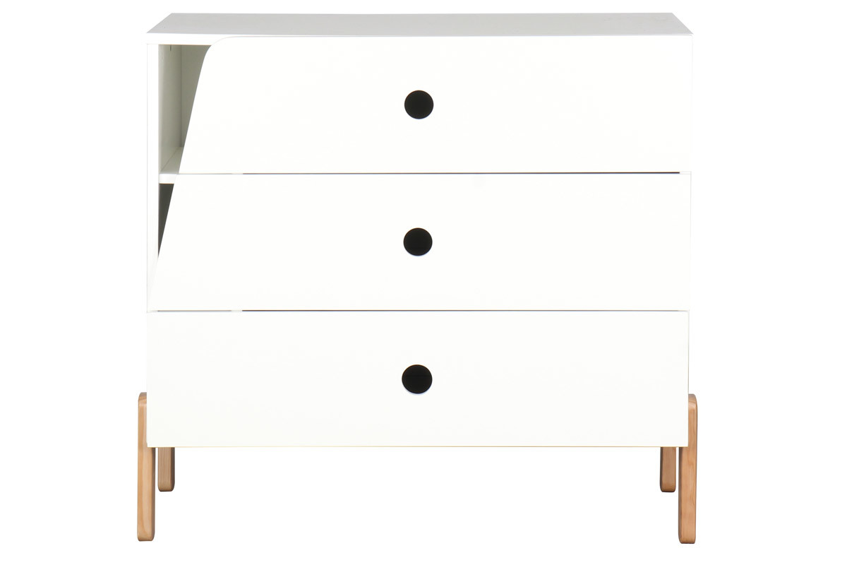 Commode scandinave enfant blanche TIMEHLO