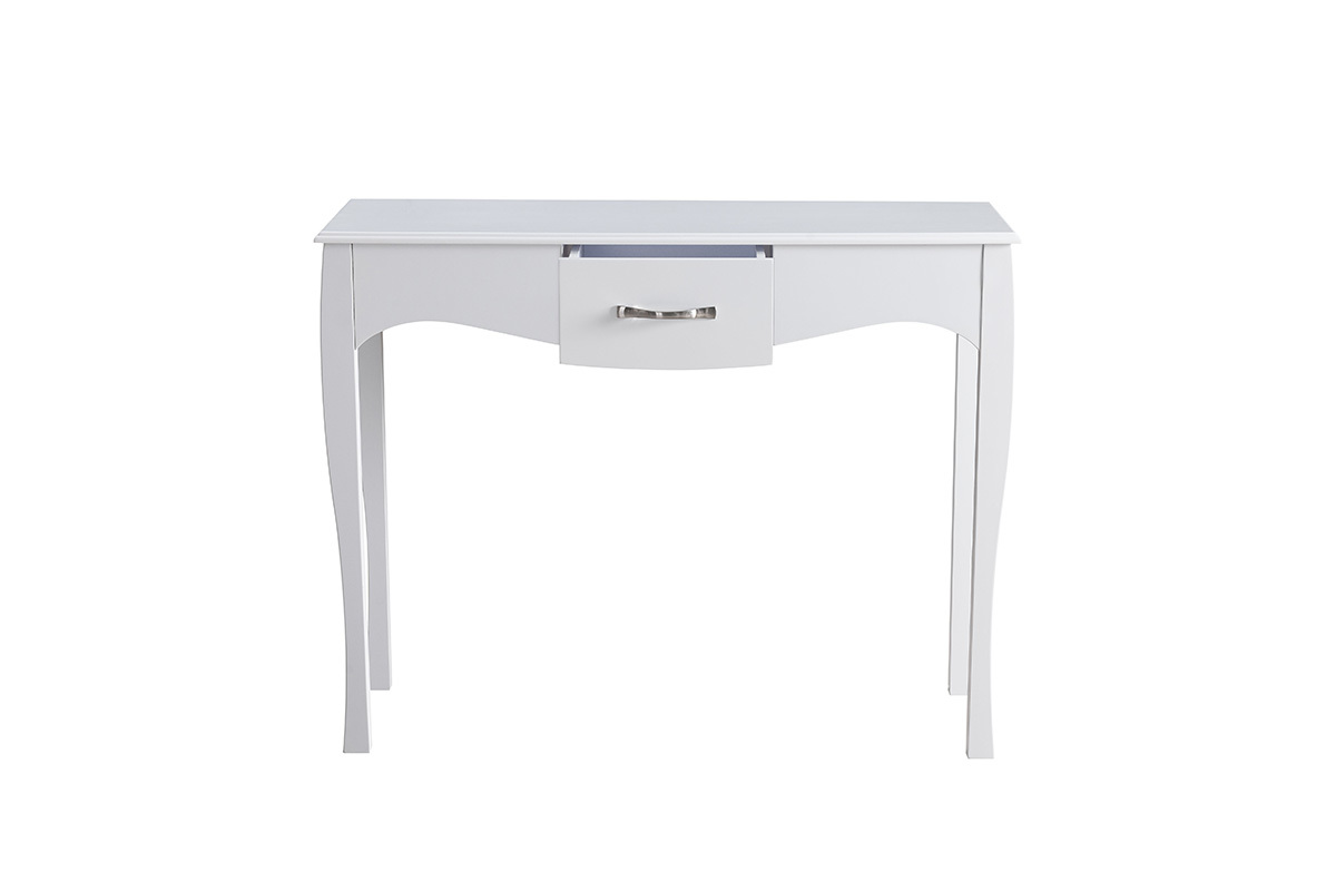Console design baroque laque blanc MARGOT