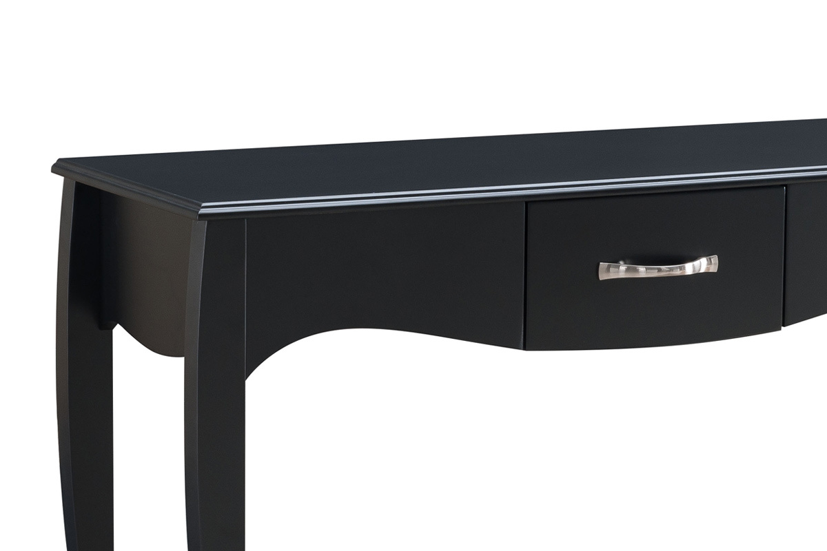 Console design baroque laque noir MARGOT