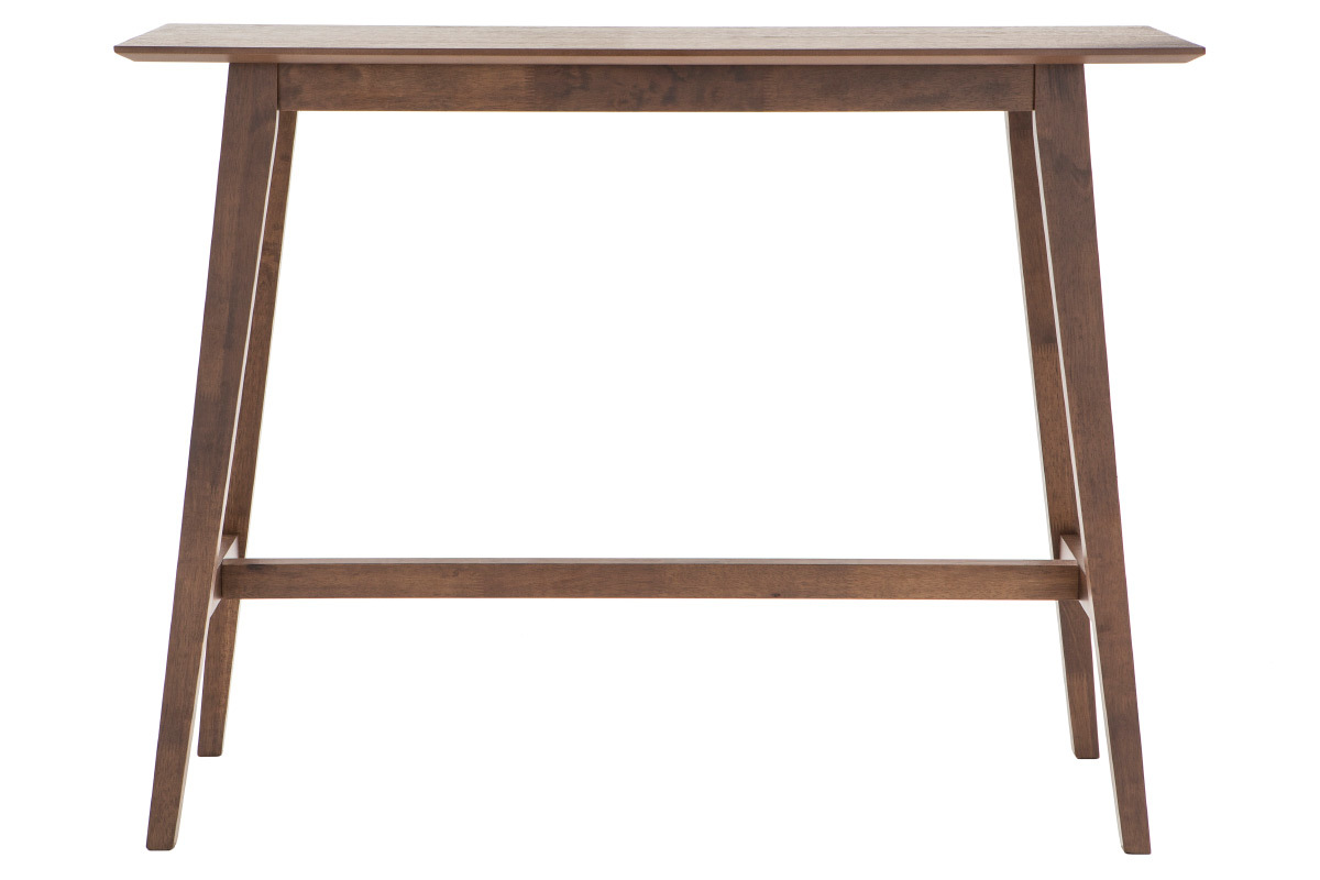 Console design bois fonc� noyer L120 cm RUSSELL