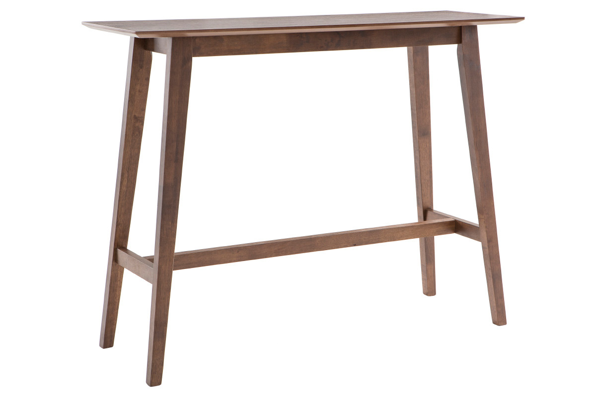 Console design bois fonc� noyer L120 cm RUSSELL