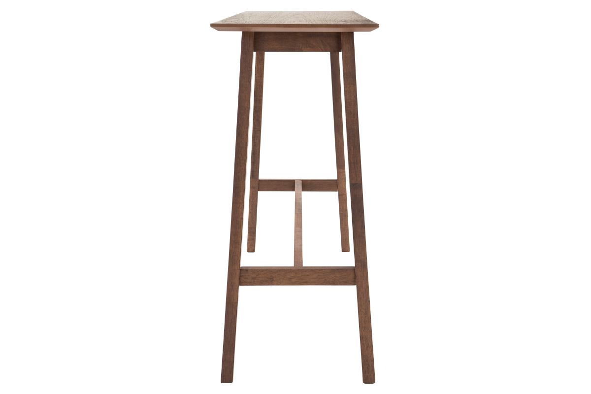 Console design bois fonc� noyer L120 cm RUSSELL