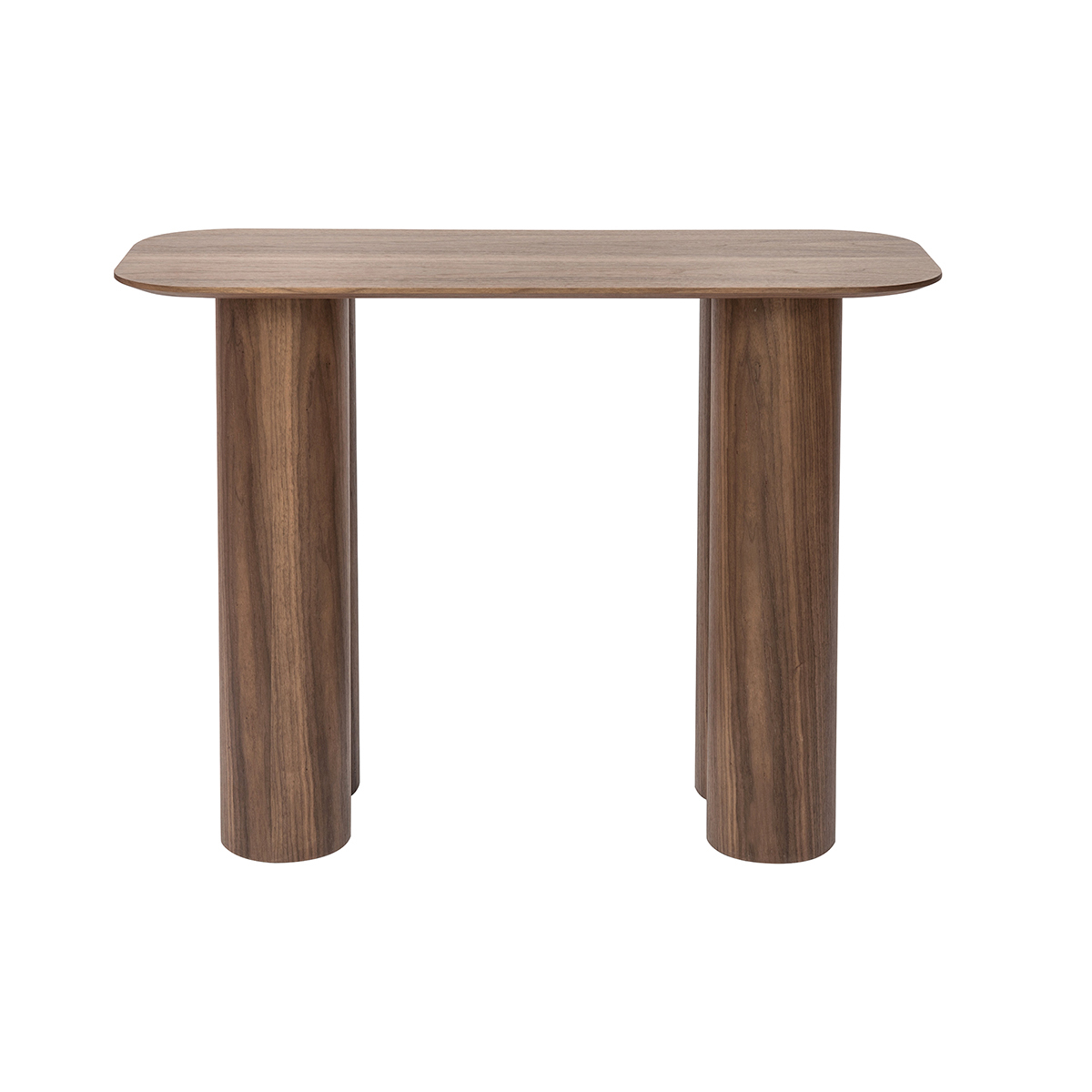 Console design en bois foncé L100 cm FOLEEN Console design en bois foncé L100 cm FOLEEN